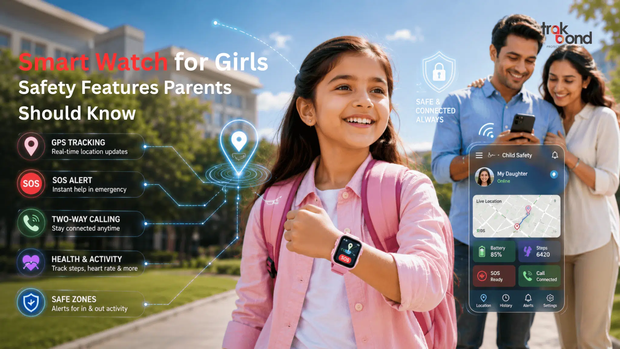 Smart Watch for Girls – Safety Features Parents Should Know
