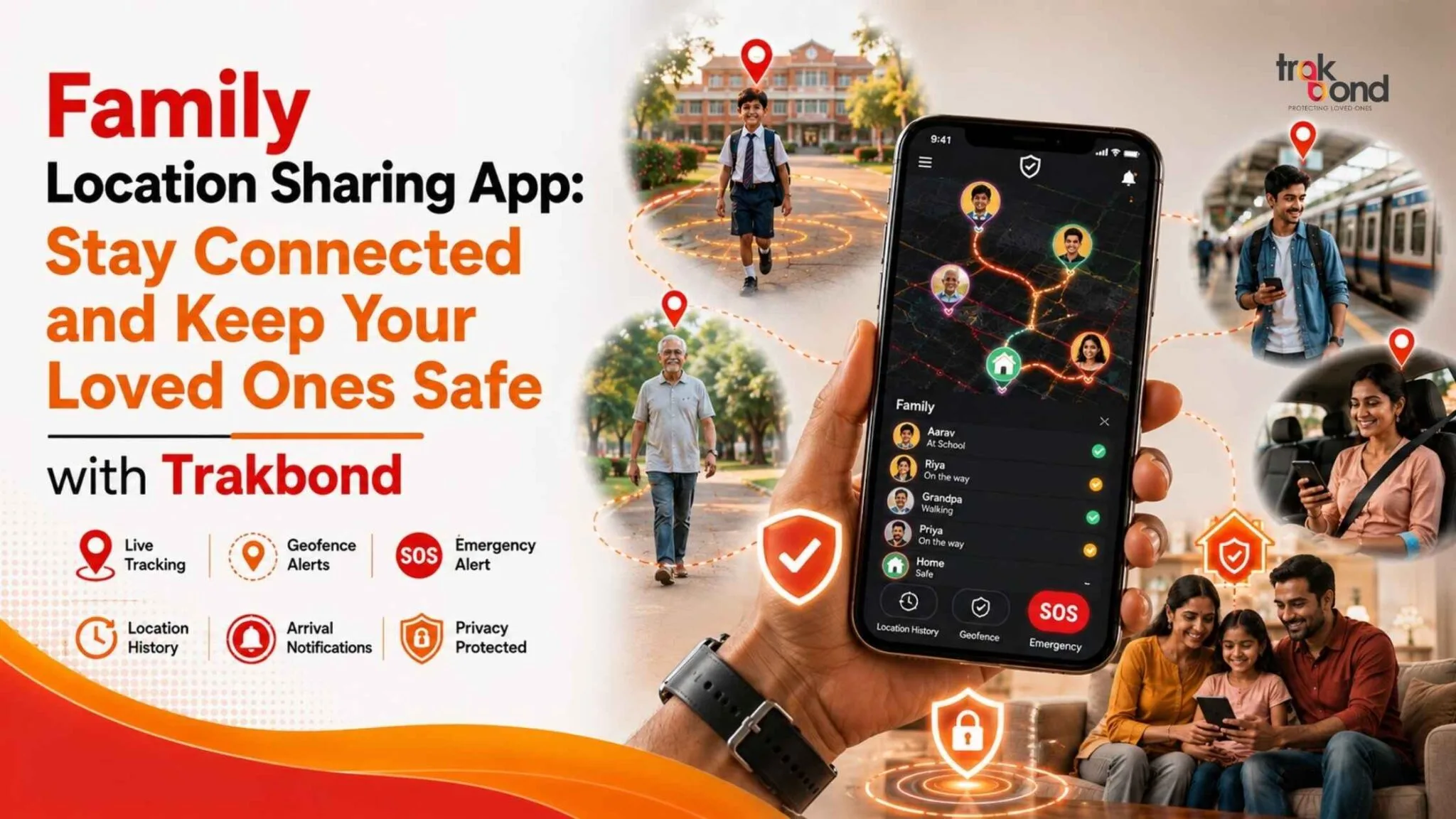 Family Location Sharing App: Stay Connected and Keep Your Loved Ones Safe with Trakbond