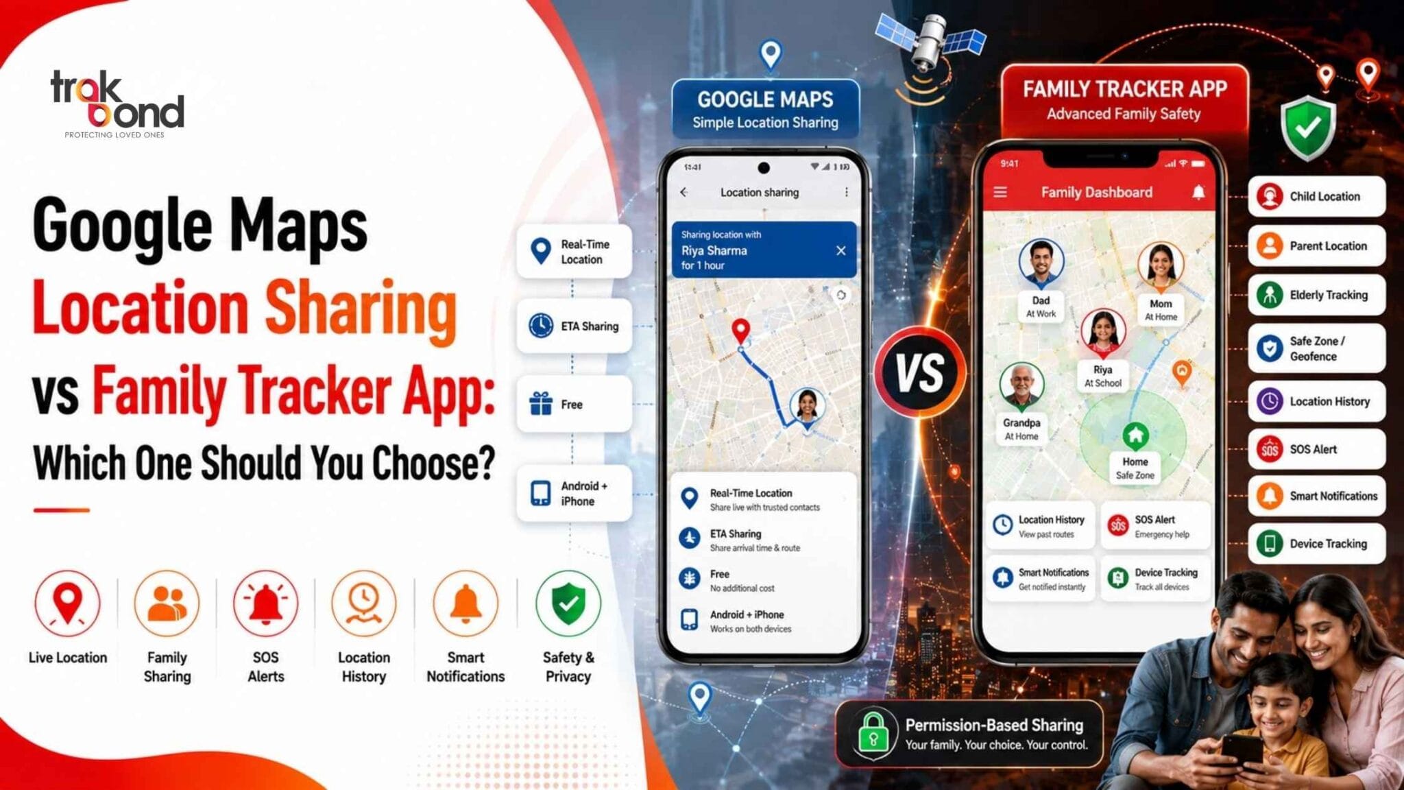Google Maps Location Sharing vs Family Tracker App: Which One Should You Choose?